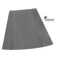 Φούστα παρέλασης με δύο ανοίγματα εμπρός γκρι παιδική βισκόζη