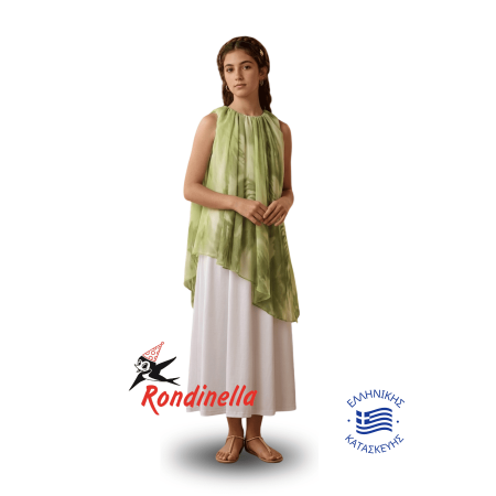 Παιδική Στολή Αρχαία Ελληνίδα (Πράσινο-Λευκό)