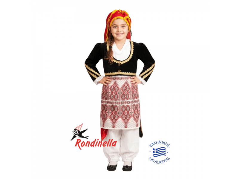 Παραδοσιακή στολή Κρητικοπούλας Νο 12-14