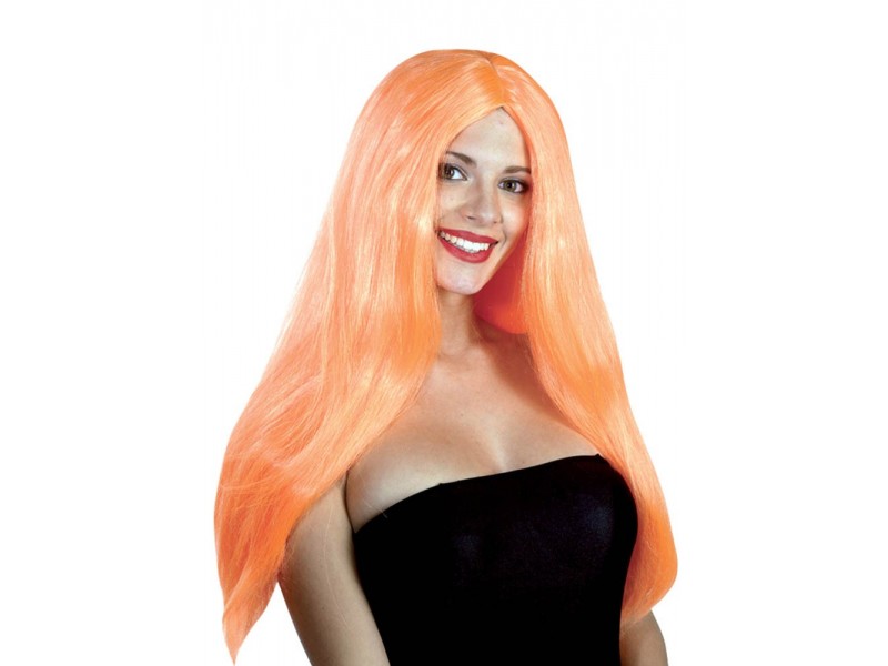 Πορτοκαλί Περούκα Sylvie 60εκ.