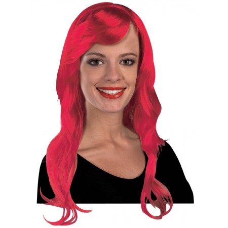 Περούκα Μακριά Κόκκινη 70εκ.