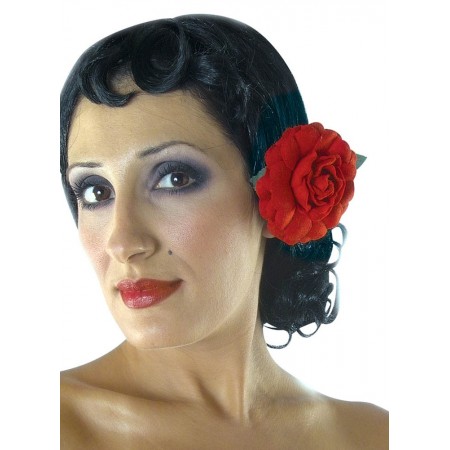Περούκα Σπανιόλας Με Λουλούδι