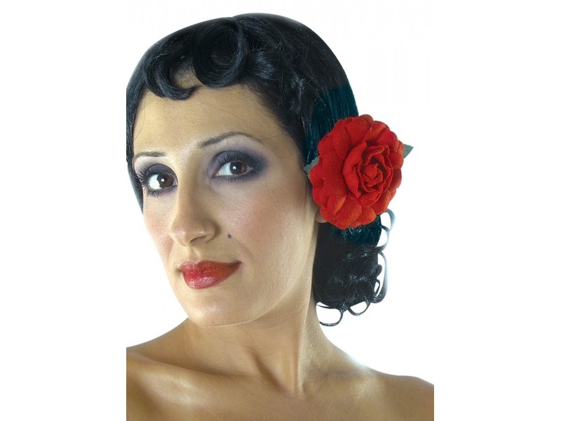 Περούκα Σπανιόλας Με Λουλούδι