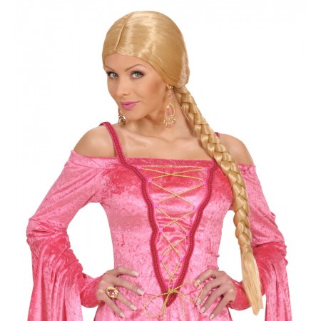 Περούκα Πριγκίπισσα Κοτσίδα Ξανθιά