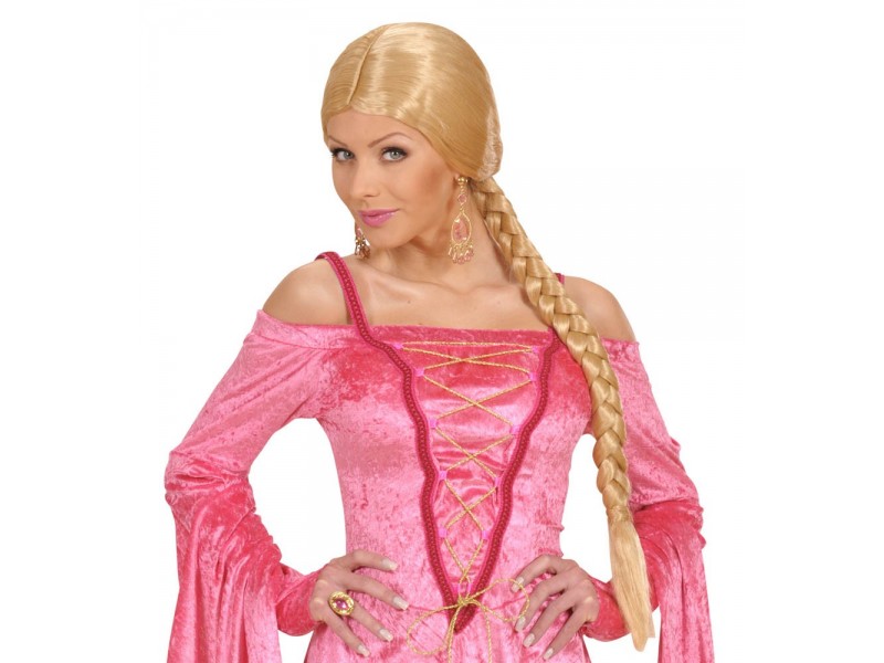 Περούκα Πριγκίπισσα Κοτσίδα Ξανθιά