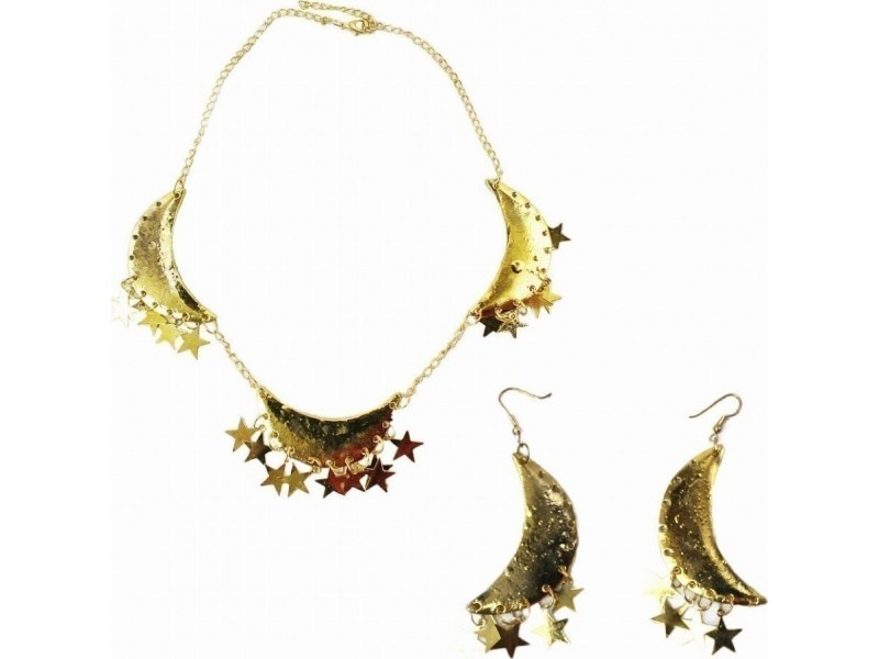 Σετ Κολιέ & Σκουλαρίκια Με Φεγγάρια