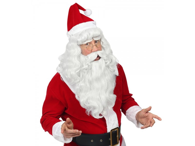 Deluxe Περούκα & Γενειάδα Αη Βασίλη