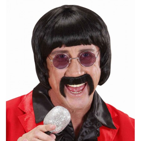 Περούκα 60's Με Μουστάκι & Γυαλιά