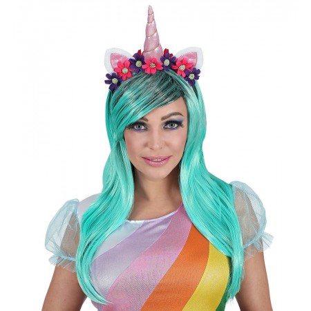 Περούκα Μονόκερος Με Στέκα