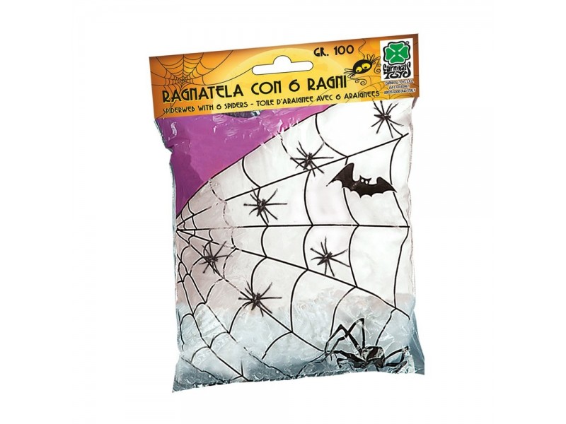 Ιστός Αράχνης 100 γρ Με 6 Αράχνες