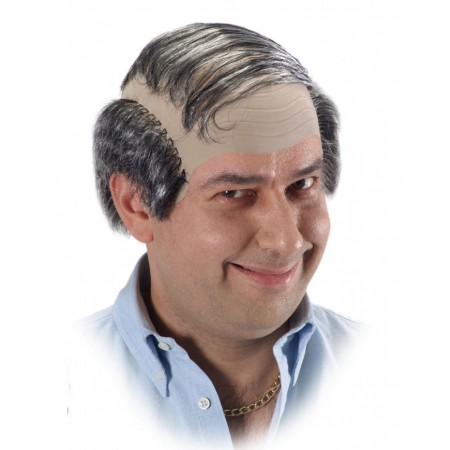 Περούκα Ανδρική Γκρι Με Φαλάκρα Λάτεξ