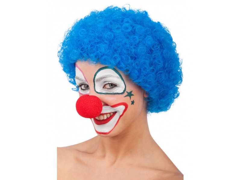Περούκα Αφάνα Κλόουν Κοντή Μπλε
