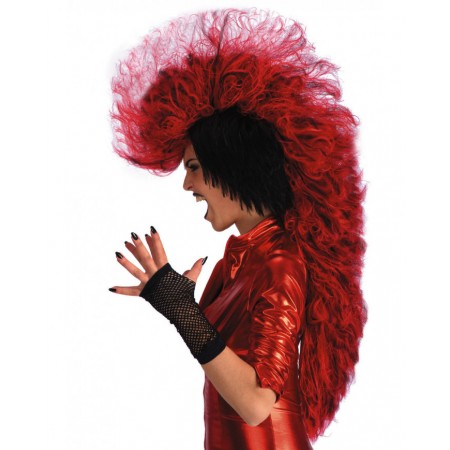 Περούκα Κόκκινη Πανκ-Μοικάνα