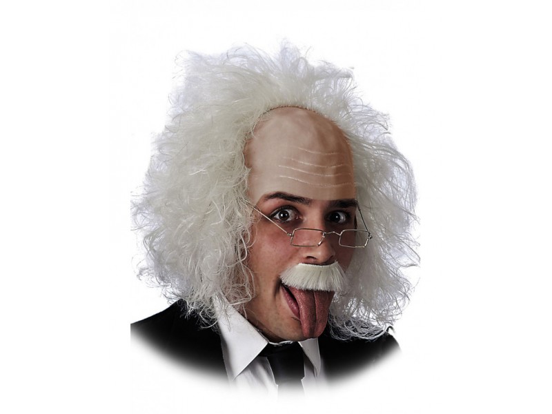 Περούκα Αινστάιν Με Μουστάκι Και Γυαλιά