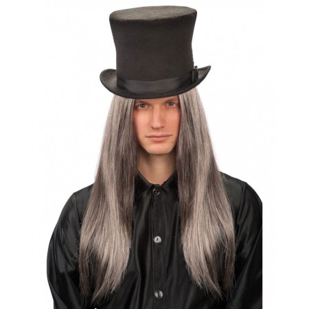 Περούκα Μάγισσας - Μάγου Γκρι Μακριά