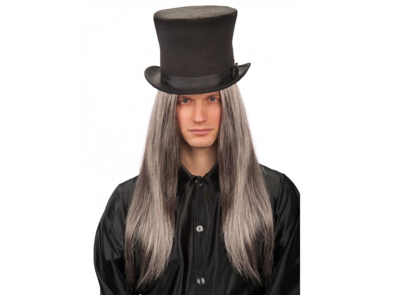 Περούκα Μάγισσας - Μάγου Γκρι Μακριά