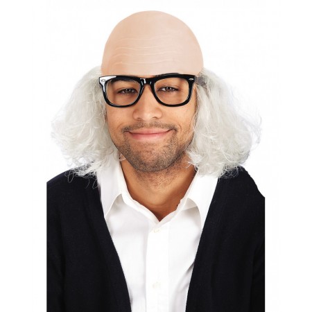 Περούκα Φαλάκρα Γέρου Με Γυαλιά