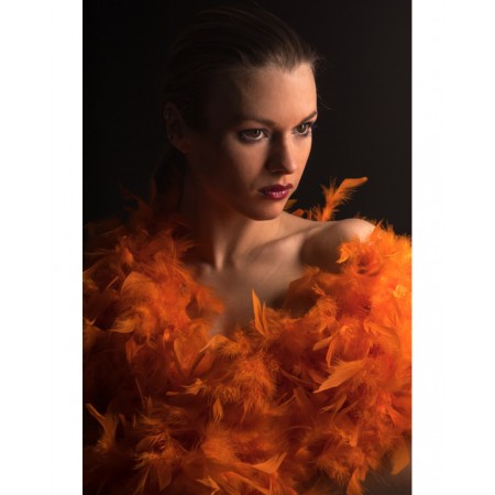 Φτερό Μποα Πορτοκαλί Φλούο 180 εκ.