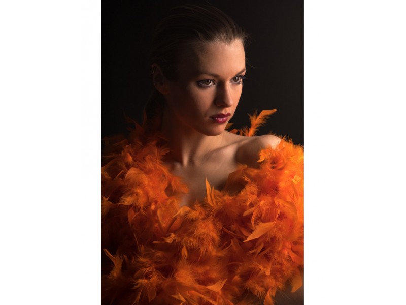 Φτερό Μποα Πορτοκαλί Φλούο 180 εκ.