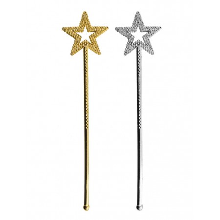 Ραβδάκι Μάγισσας Αστέρι Σε 2 Χρώματα  34cm