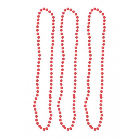 Κολιέ Fluo Ροζ 40cm Σετ 3 Τεμάχια