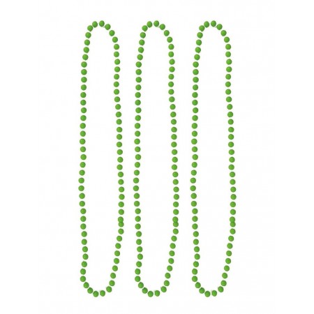 Κολιέ Fluo Πράσινο 40cm Σετ 3 Τεμάχια