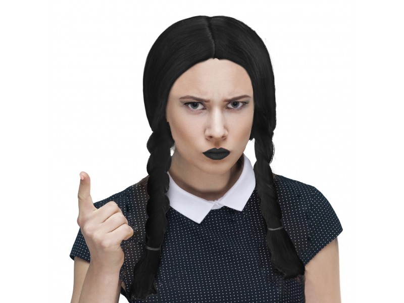 Περούκα Κορίτσι Του Τρόμου Μακριά Με Κοτσίδες