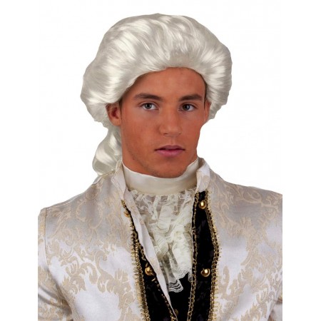 Περούκα Εποχής Ανδρική Λευκή