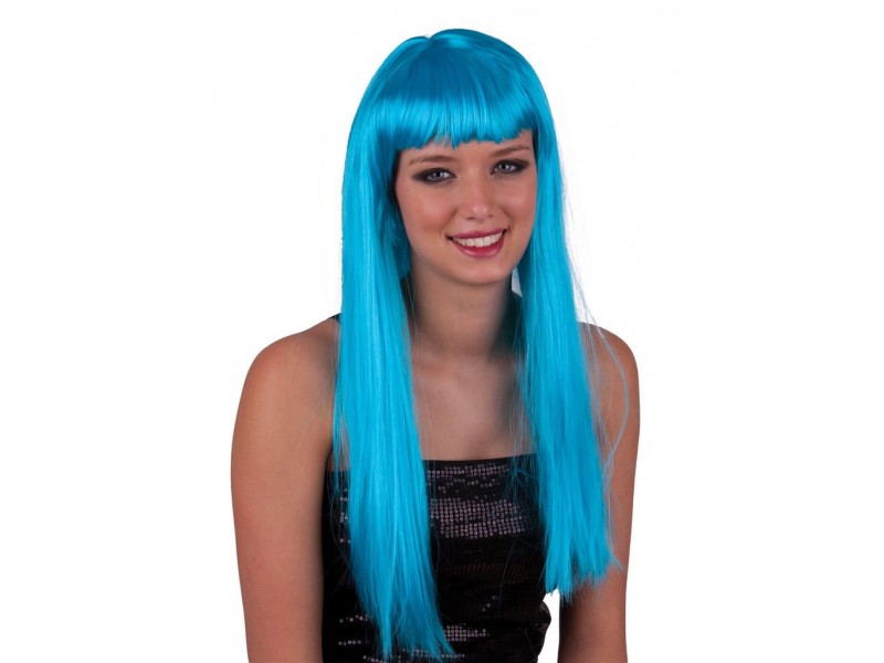 Περούκα ΜακριάΤυρκουάζ Με Αφέλειες ( Lola )