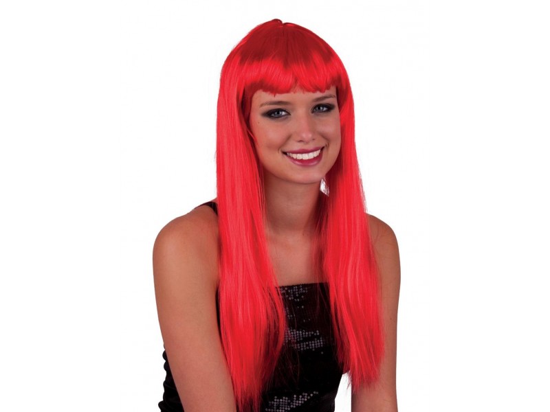 Περούκα Μακριά Κόκκινη Με Αφέλειες ( Lola )
