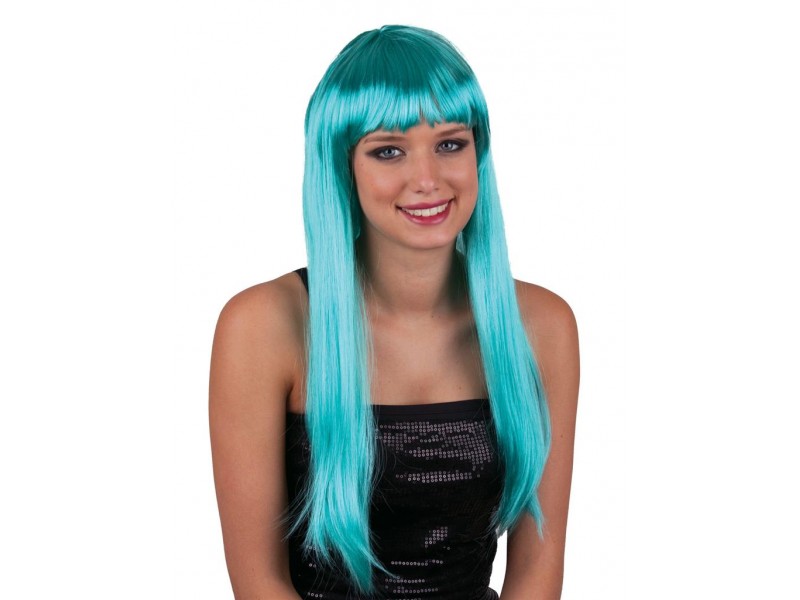 Περούκα Μακριά Αζούρ Με Αφέλειες ( Lola )