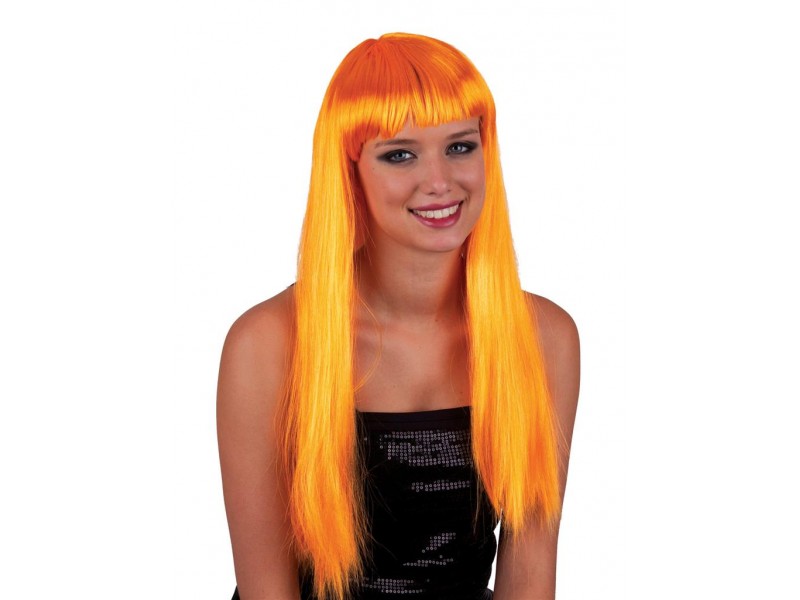 Περούκα Μακριά Πορτοκαλί Με Αφέλειες ( Lola )