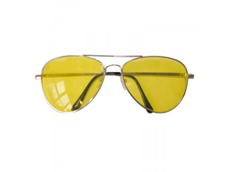 Γυαλιά Ρετρό Με Κίτρινο Φακό