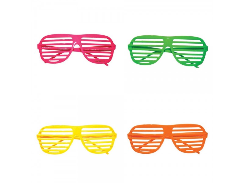 Αποκριάτικα Γυαλιά Fluo Σε 4 Χρώματα