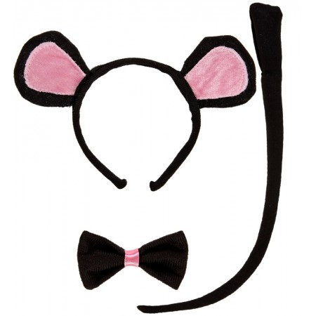 Σετ Μεταμφίεσης Ποντικάκι ( Στέκα, Παπιγιόν, Ουρά )