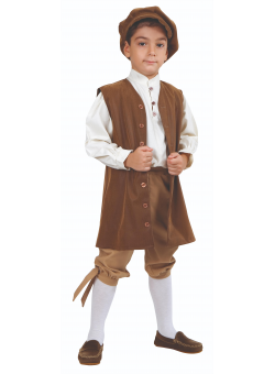Χριστουγεννιάτικη Στολή Αγόρι Εποχής (λαδί ή καφέ)