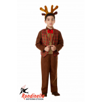 Χριστουγεννιάτικη Στολή Τάρανδος με γιλέκο