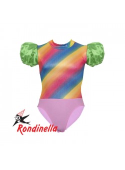 Παιδικό κορμάκι λύκρα πολύχρωμο με πράσινη φουφούλα
